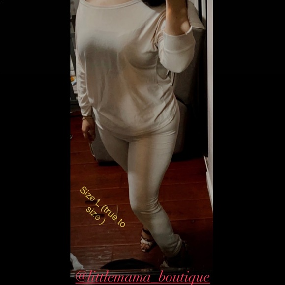 Two piece khaki set - Picture 2 of 4